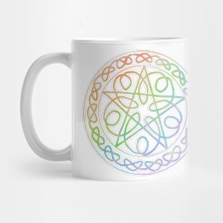 Rainbow pentacle Mug